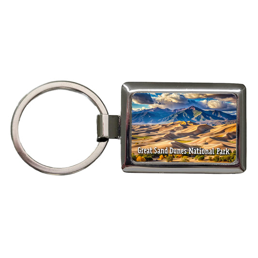 Great Sand Dunes National Park Colorado Rectangle Metal Keychain