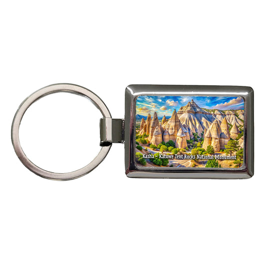 Kasha - Katuwe Tent Rocks National Monument New Mexico Rectangle Metal Keychain