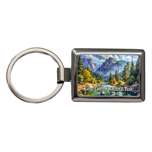 Kings Canyon National Park California Rectangle Metal Keychain