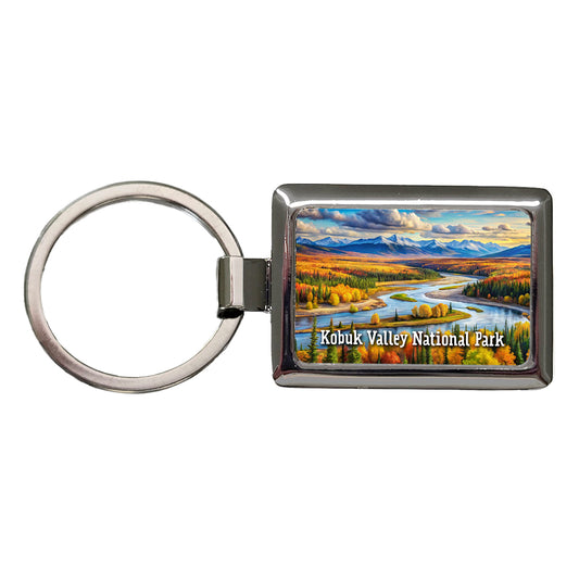Kobuk Valley National Park Alaska Rectangle Metal Keychain