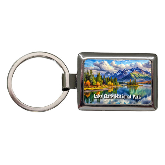 Lake Clark National Park Alaska Rectangle Metal Keychain