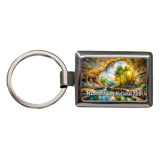 Mammoth Cave National Park Kentucky Rectangle Metal Keychain