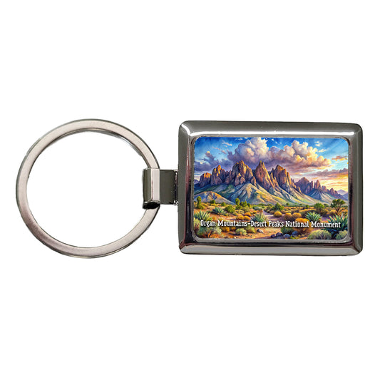 Organ Mountains-Desert Peaks National Monument New Mexico Rectangle Metal Keychain