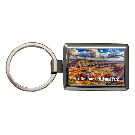 Petrified Forest National Park Arizona Rectangle Metal Keychain