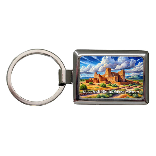 Salinas Pueblo Missions National Monument New Mexico Rectangle Metal Keychain