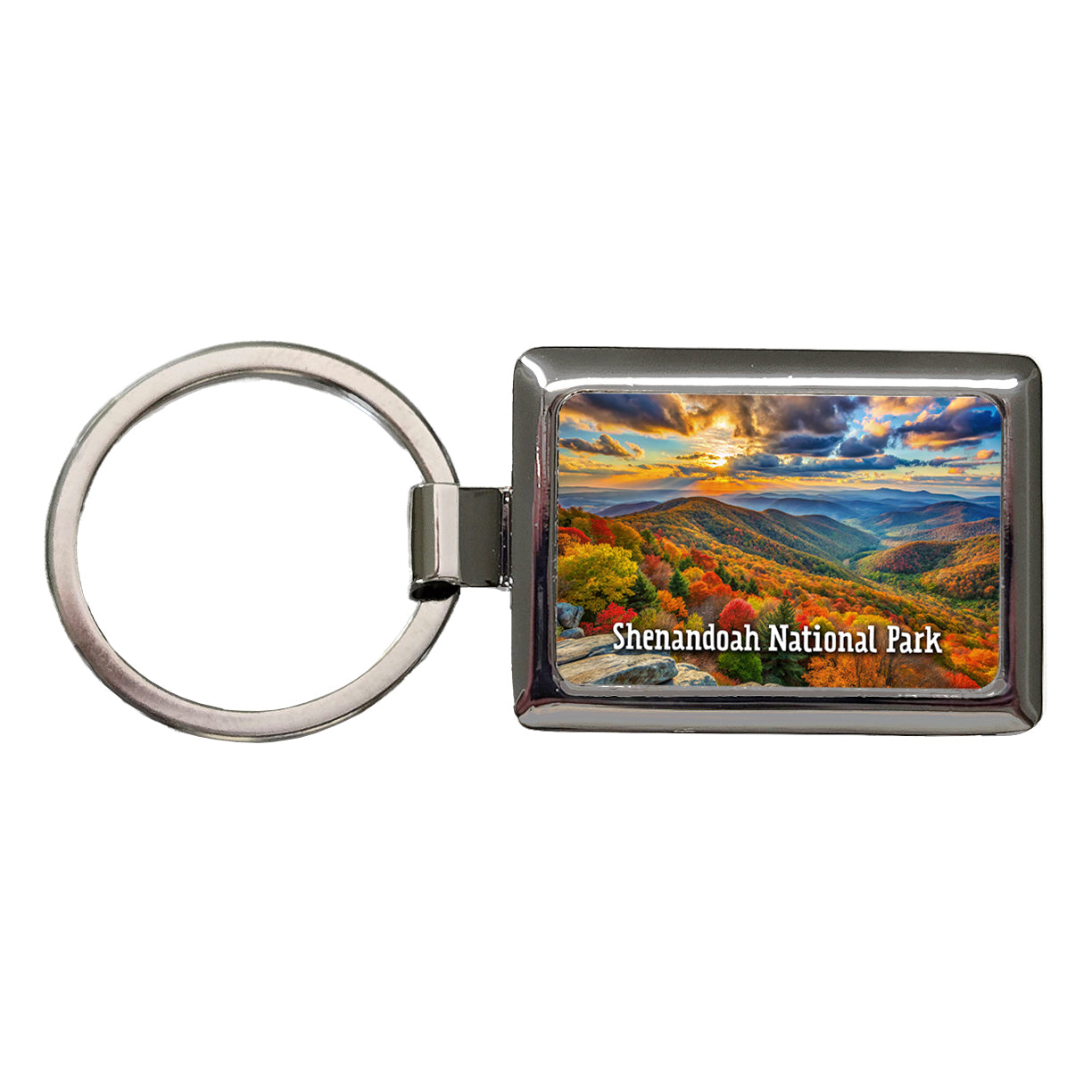 Shenandoah National Park Virginia Rectangle Metal Keychain