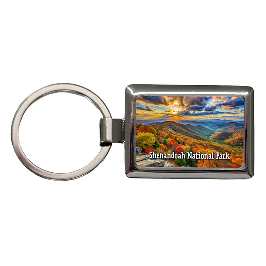 Shenandoah National Park Virginia Rectangle Metal Keychain