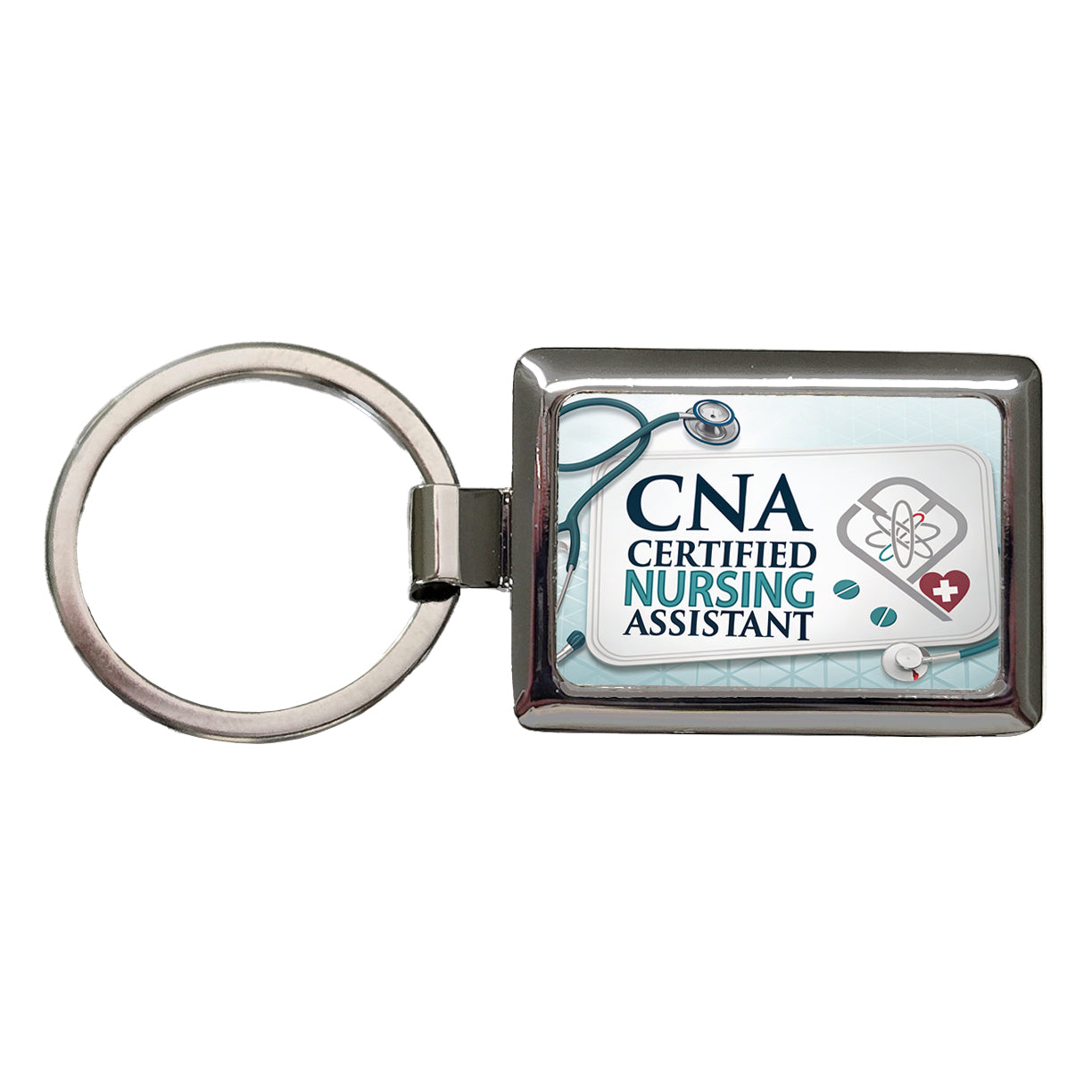 CNA Certified Nursing Assistant Medical Hospital Rectangle Metal Keychain