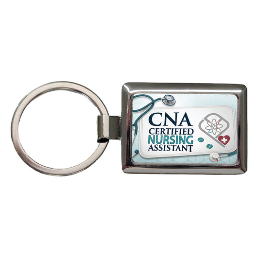 CNA Certified Nursing Assistant Medical Hospital Rectangle Metal Keychain