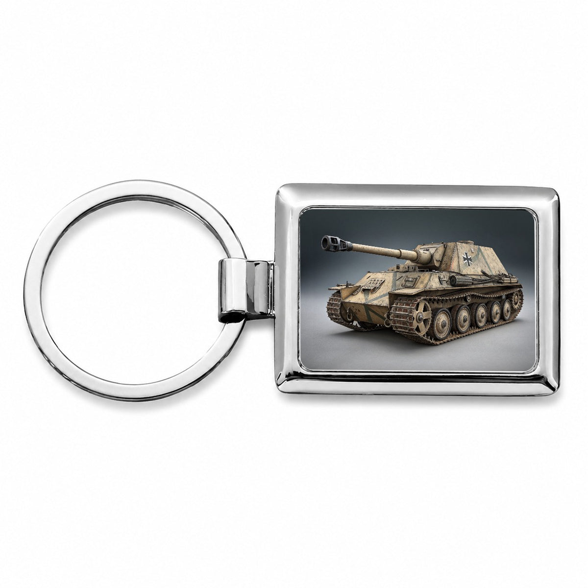 Ferdinand Elefant WWII German Heavy Tank Destroyer Rectangle Metal Keychain