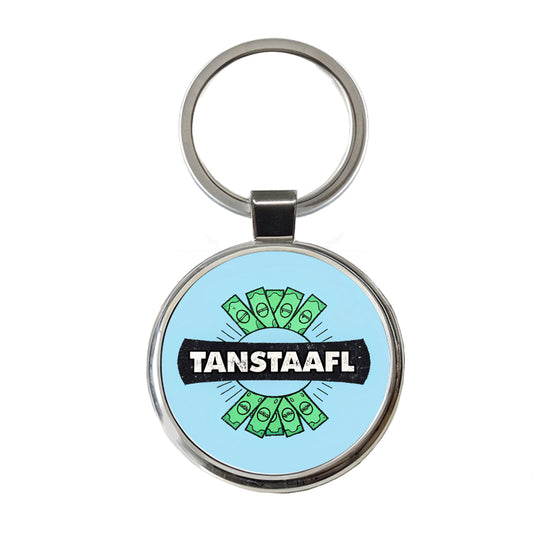 TANSTAAFL There Ain't No Such Thing As A Free Lunch Funny Acronym Round Metal Keychain