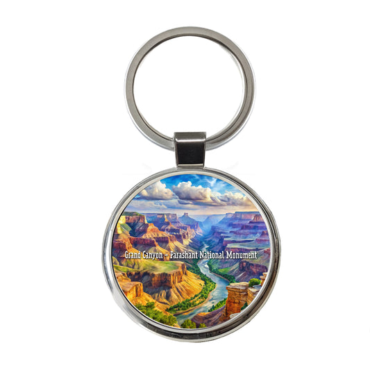 Grand Canyon - Parashant National Monument Arizona Round Metal Keychain