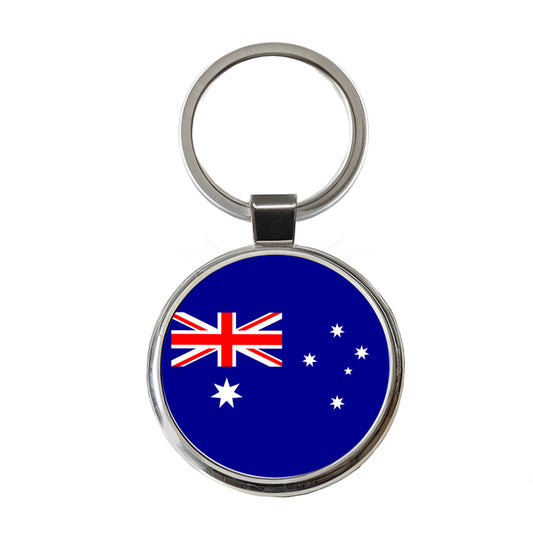 Heard Island and McDonald Islands Country Flag Round Metal Keychain