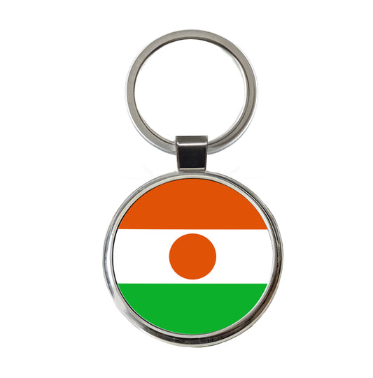 Niger (the) Country Flag Round Metal Keychain