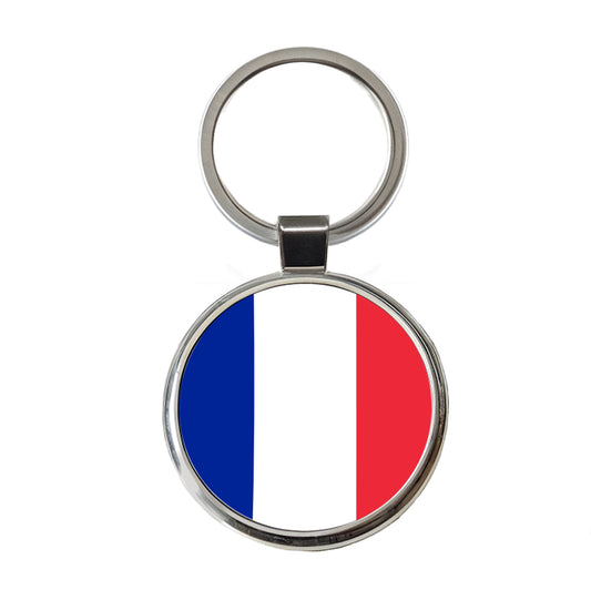 Saint Martin (French part) Country Flag Round Metal Keychain
