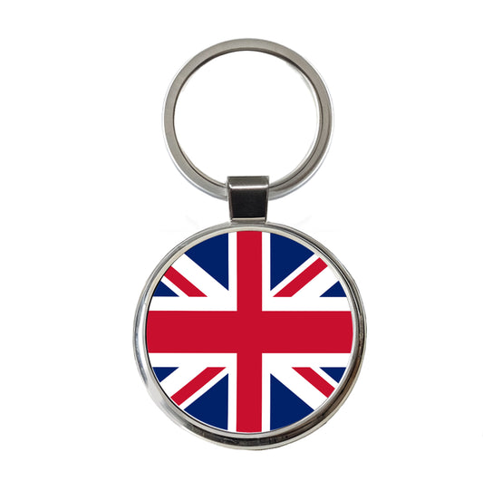 United Kingdom of Great Britain and Northern Ireland Country Flag Round Metal Keychain
