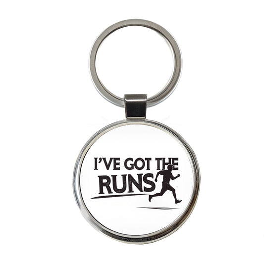 I've Got The Runs Funny Running Jogging Round Metal Keychain