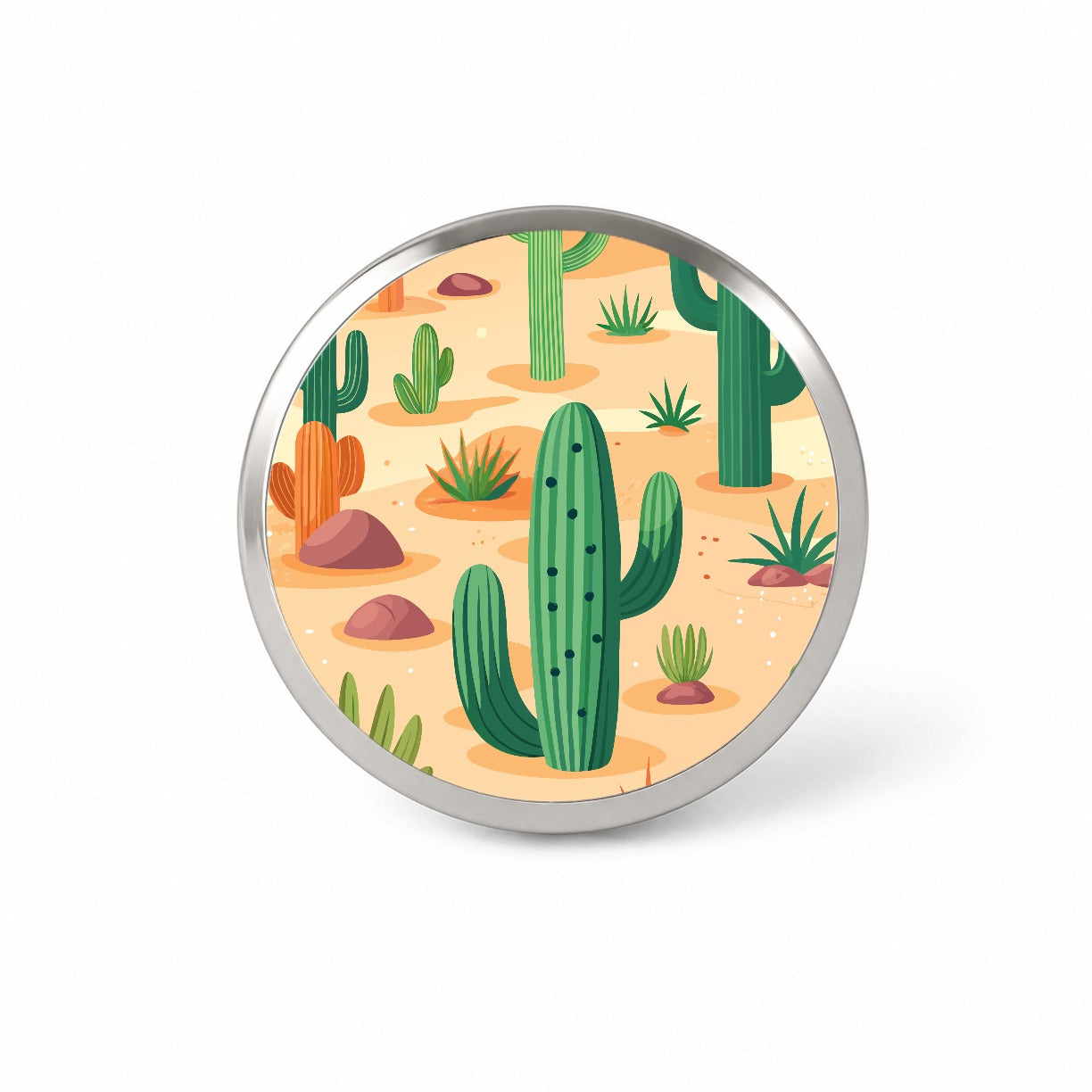 Cactus Cacti Desert Scattered Pattern Novelty Hat Backpack Lapel Pin