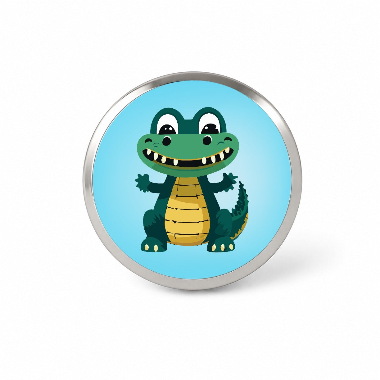 Alligator Crocodile Happy Novelty Hat Backpack Lapel Pin