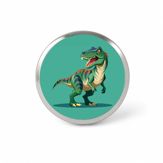 Allosaurus Dinosaur Novelty Hat Backpack Lapel Pin