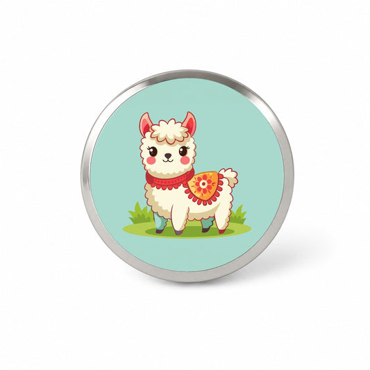 Alpaca Cute Novelty Hat Backpack Lapel Pin