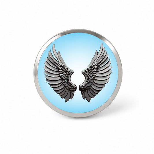 Angel Wings Pair Novelty Hat Backpack Lapel Pin