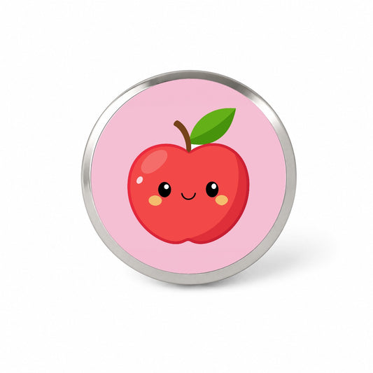 Apple Cute Happy Fruit Teacher Novelty Hat Backpack Lapel Pin