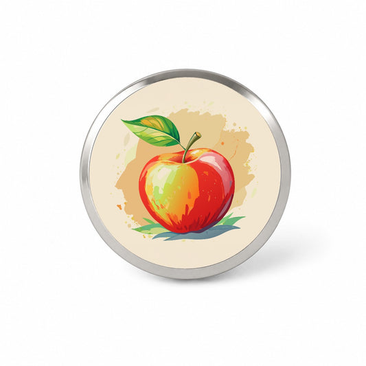 Apple Watercolor Teacher Novelty Hat Backpack Lapel Pin