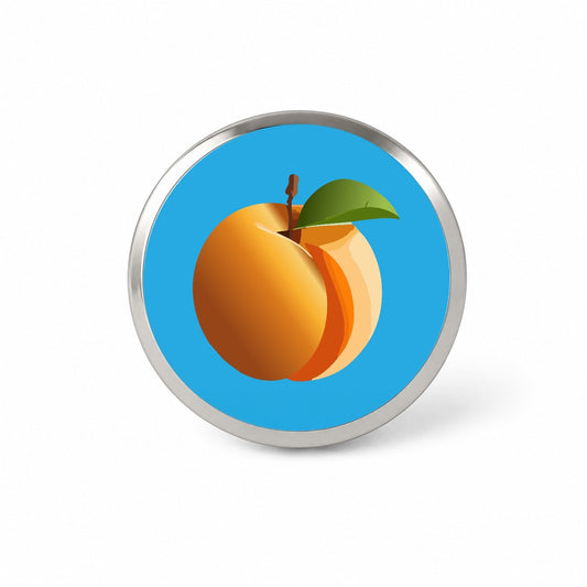 Apricot Fruit Novelty Hat Backpack Lapel Pin