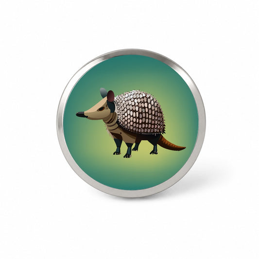 Armadillo Standing Novelty Hat Backpack Lapel Pin
