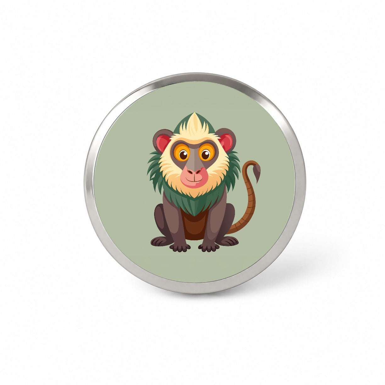 Baboon Cute Novelty Hat Backpack Lapel Pin