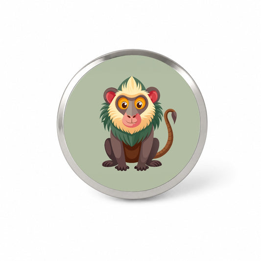Baboon Cute Novelty Hat Backpack Lapel Pin