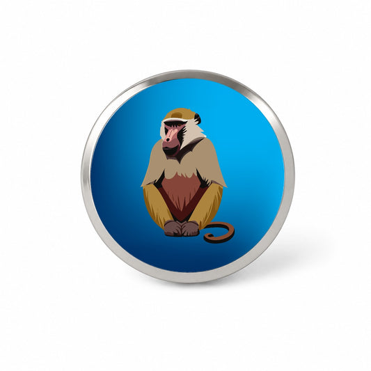 Baboon Primate Africa Novelty Hat Backpack Lapel Pin