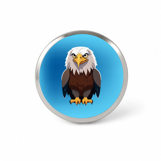 Bald Eagle Standing Novelty Hat Backpack Lapel Pin