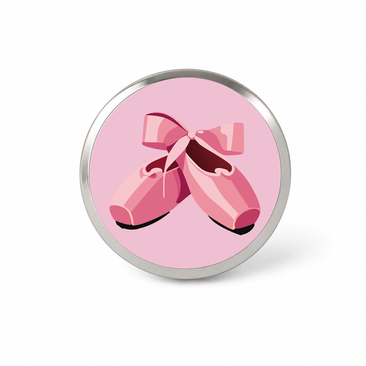 Ballet Shoes Pink with Bow Ballerina Novelty Hat Backpack Lapel Pin