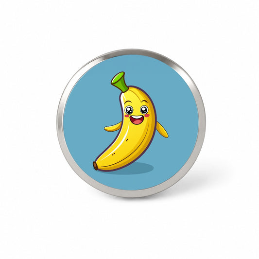 Banana Happy Fruit Novelty Hat Backpack Lapel Pin