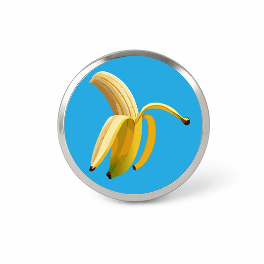 Banana Peeled Fruit Novelty Hat Backpack Lapel Pin