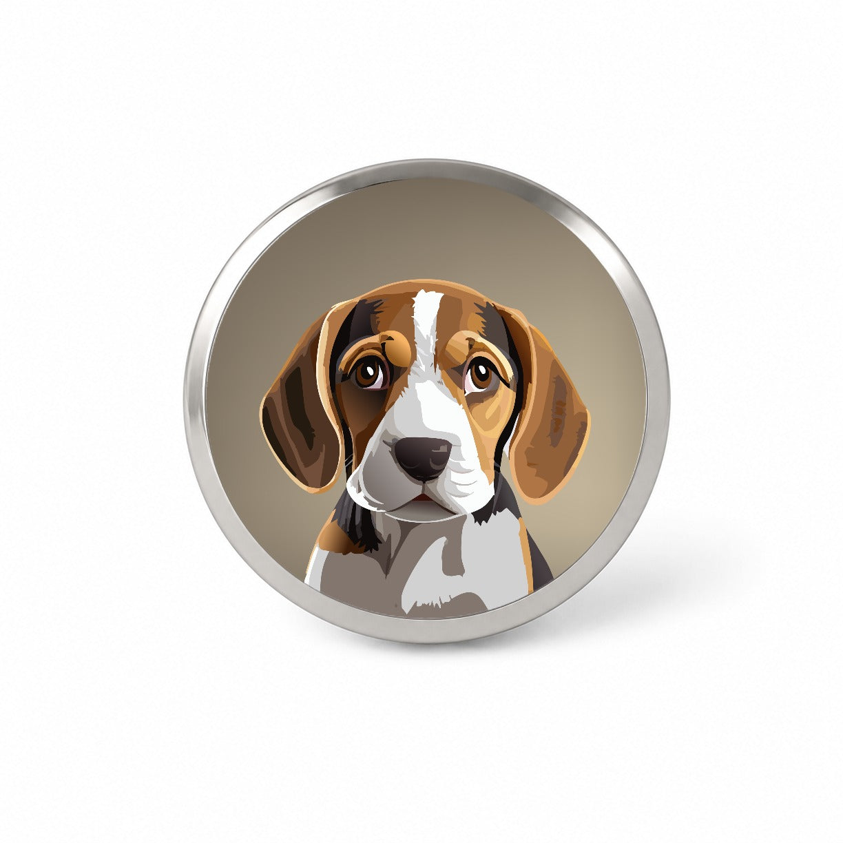 Beagle Dog Staring Novelty Hat Backpack Lapel Pin
