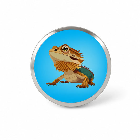 Bearded Dragon Majestic Novelty Hat Backpack Lapel Pin