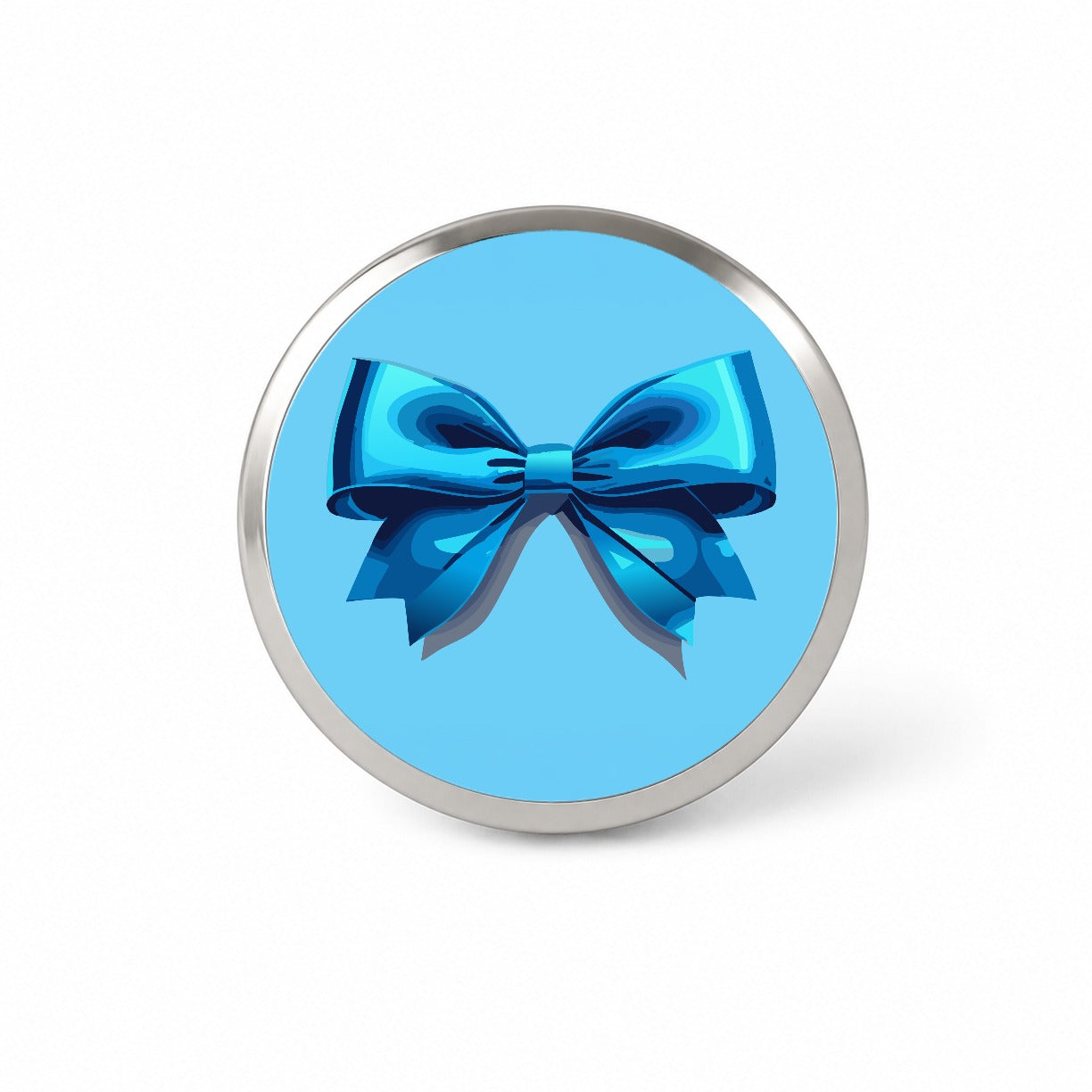 Bow Cheerleading Coquette Blue Novelty Hat Backpack Lapel Pin