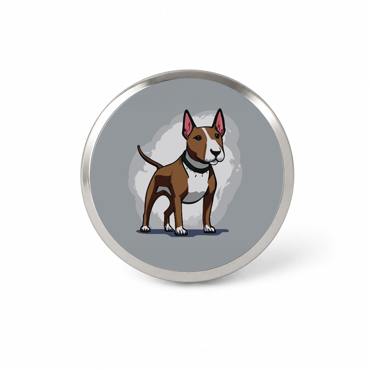 Bull Terrier Dog Standing Novelty Hat Backpack Lapel Pin