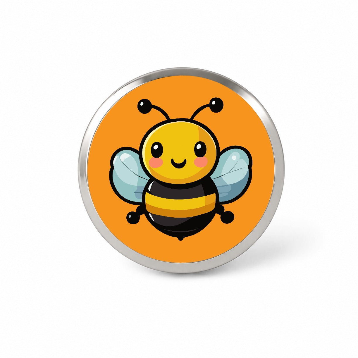Bumble Bee Happy Novelty Hat Backpack Lapel Pin