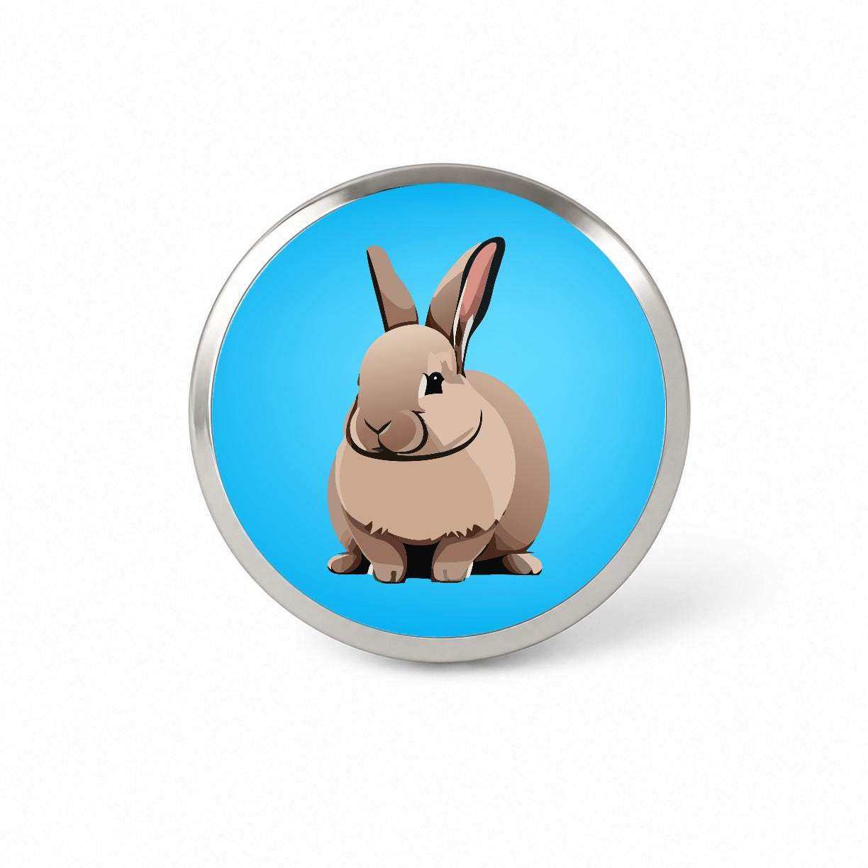 Bunny Rabbit Brown Novelty Hat Backpack Lapel Pin