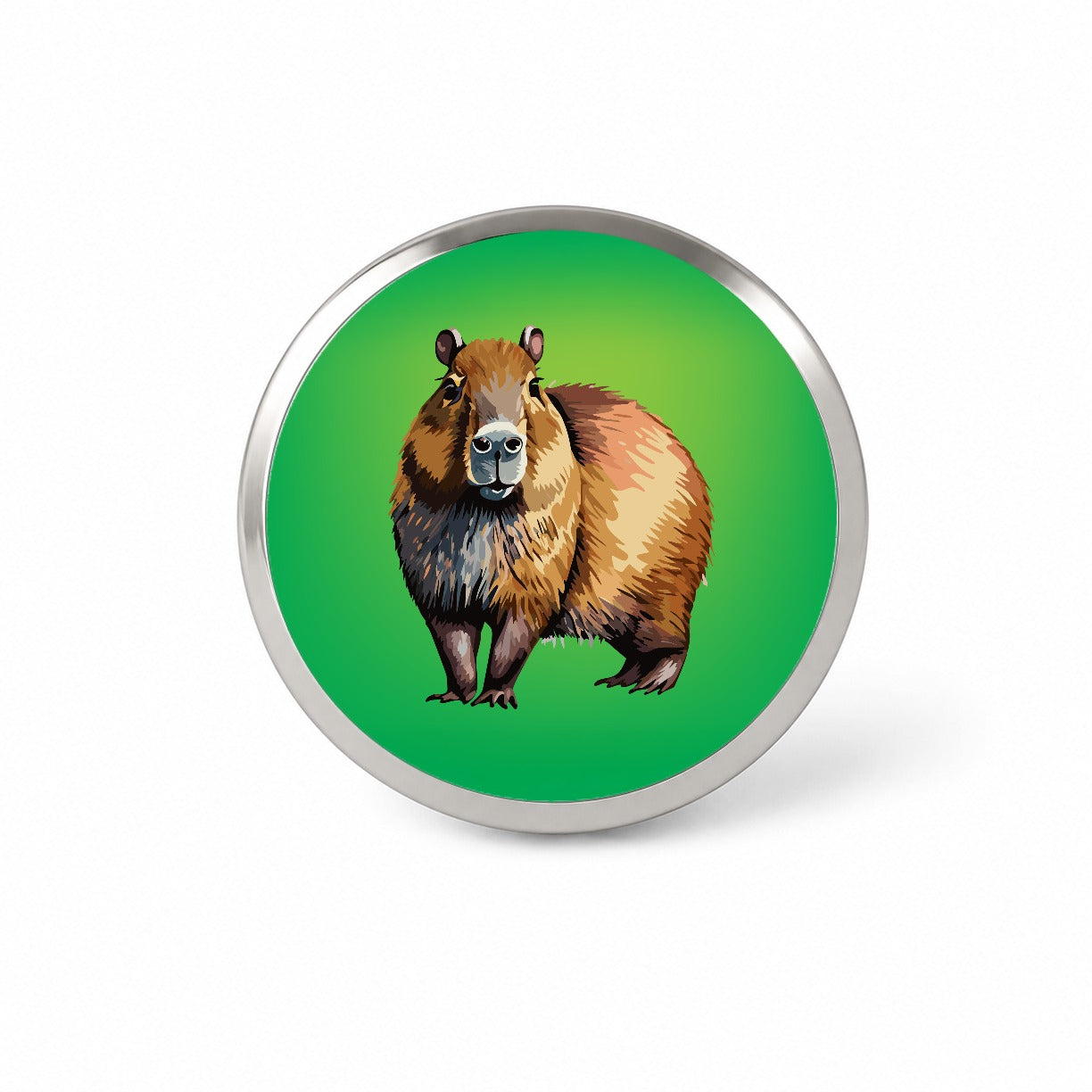 Capybara Standing Novelty Hat Backpack Lapel Pin