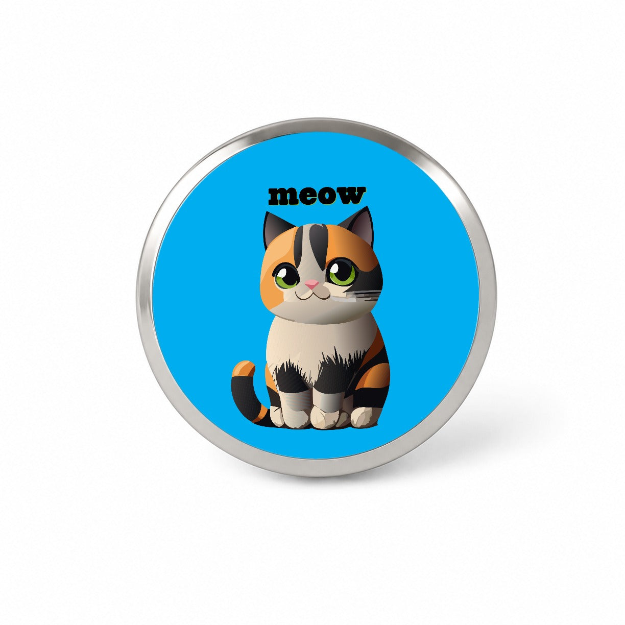 Cat Cute Meow Novelty Hat Backpack Lapel Pin