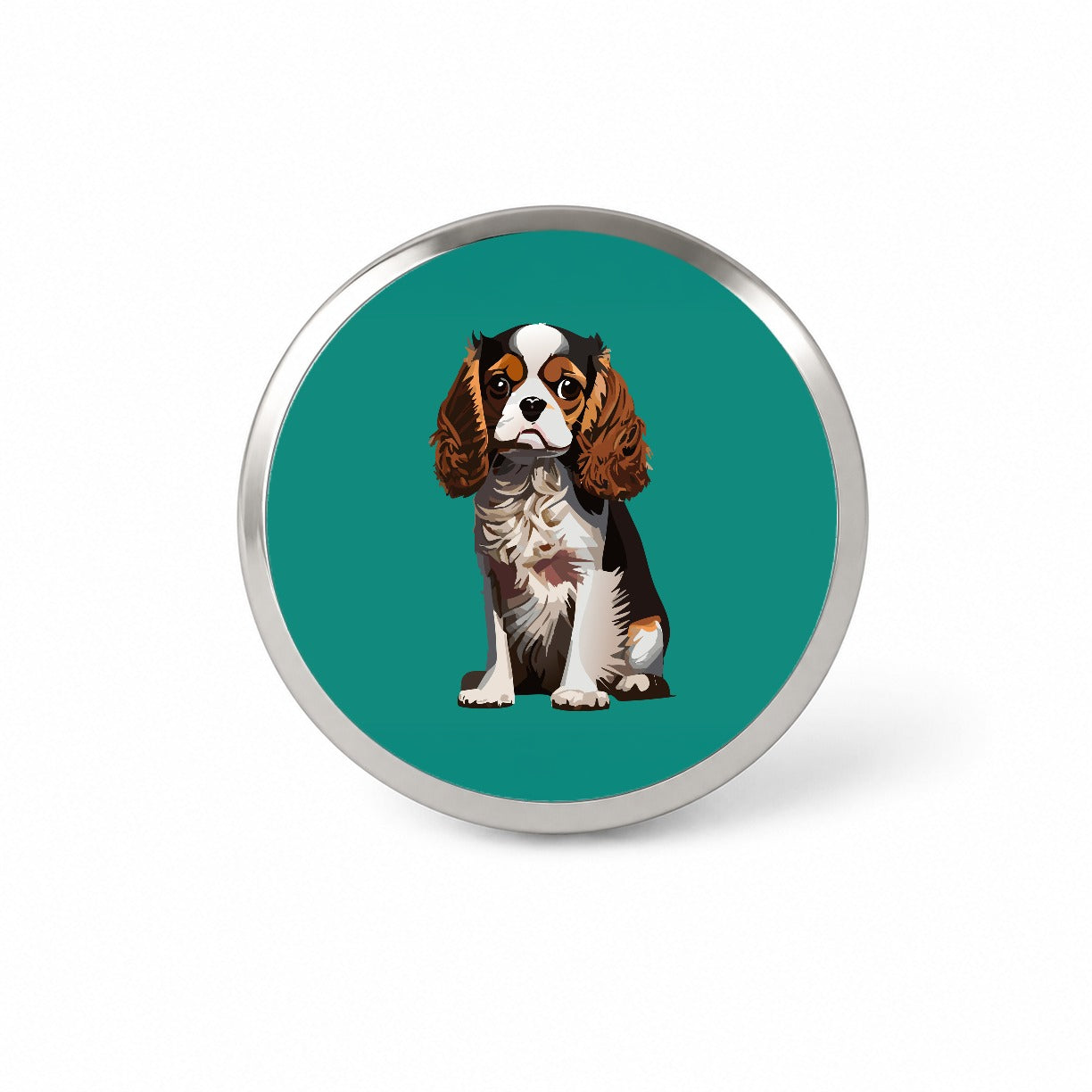 Cavalier King Charles Spaniel Dog Tricolour Tricolor Novelty Hat Backpack Lapel Pin