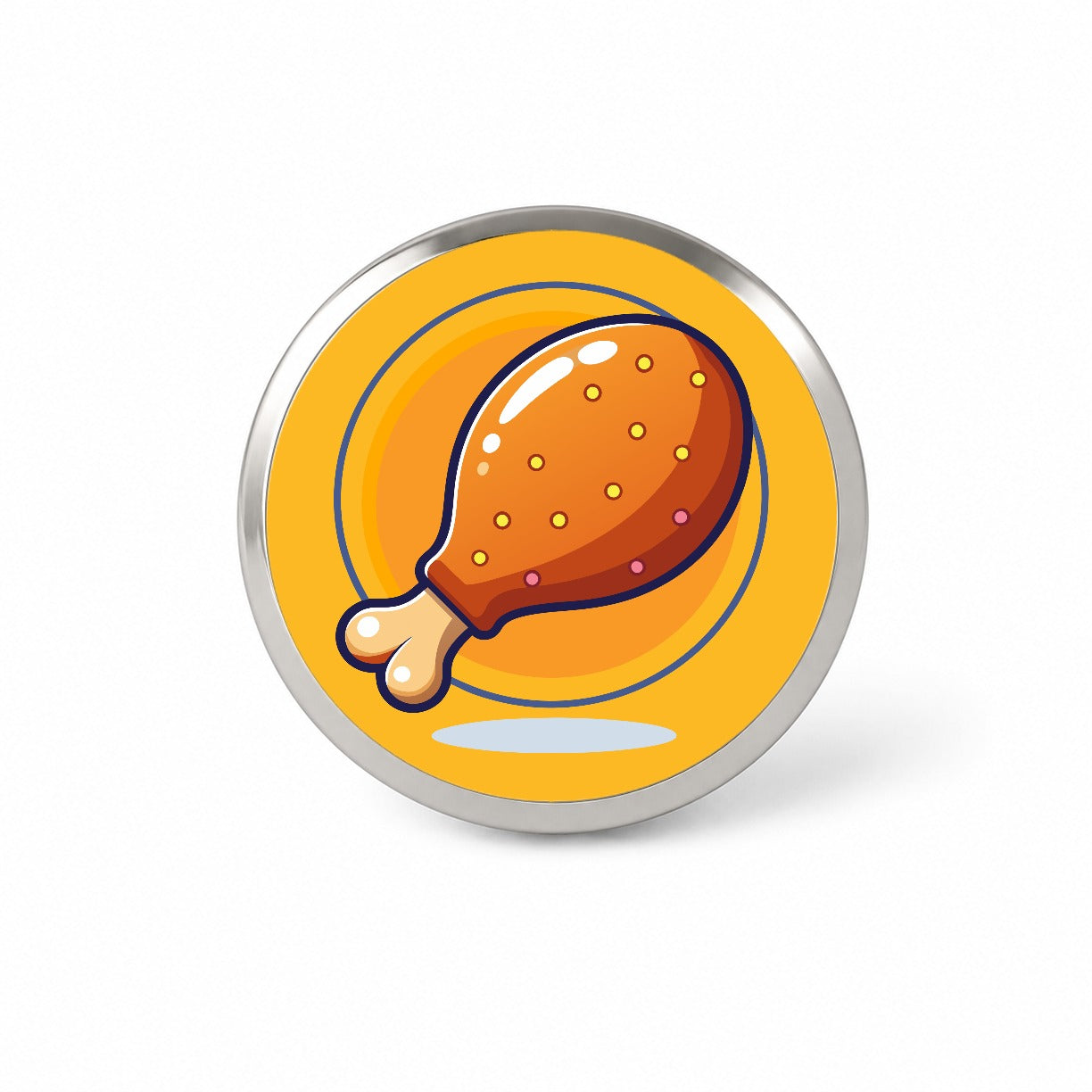 Chicken Drumstick Novelty Hat Backpack Lapel Pin