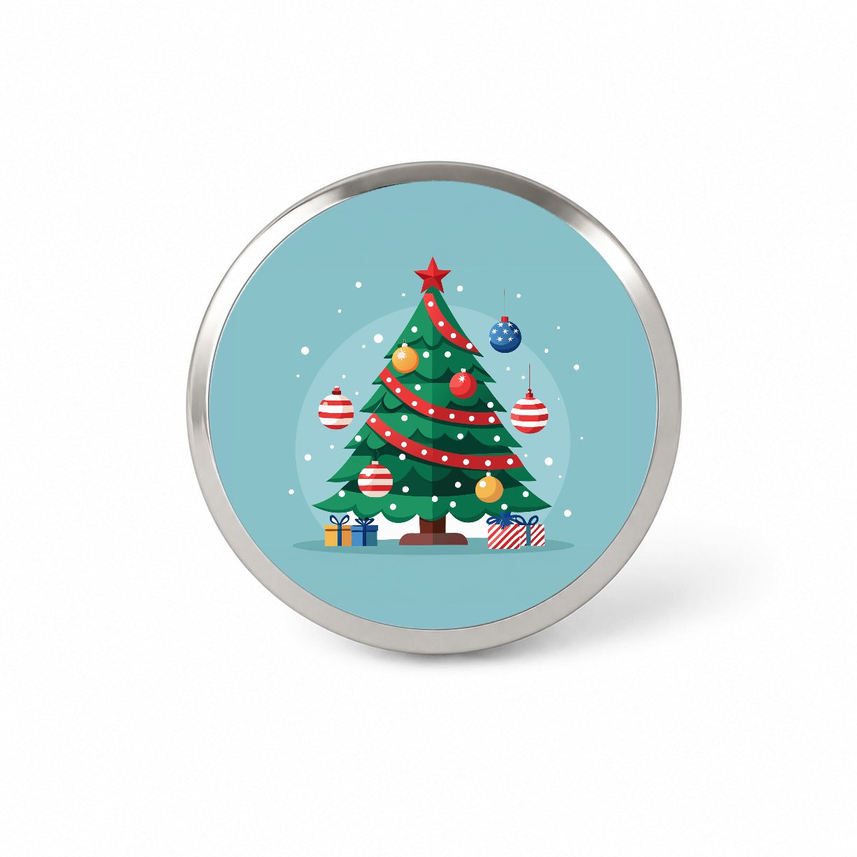 Christmas Patriotic Tree Ornaments Subtle Novelty Hat Backpack Lapel Pin