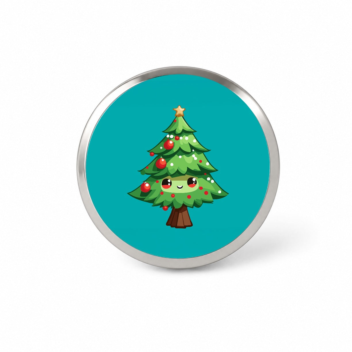 Christmas Tree Chibi Novelty Hat Backpack Lapel Pin