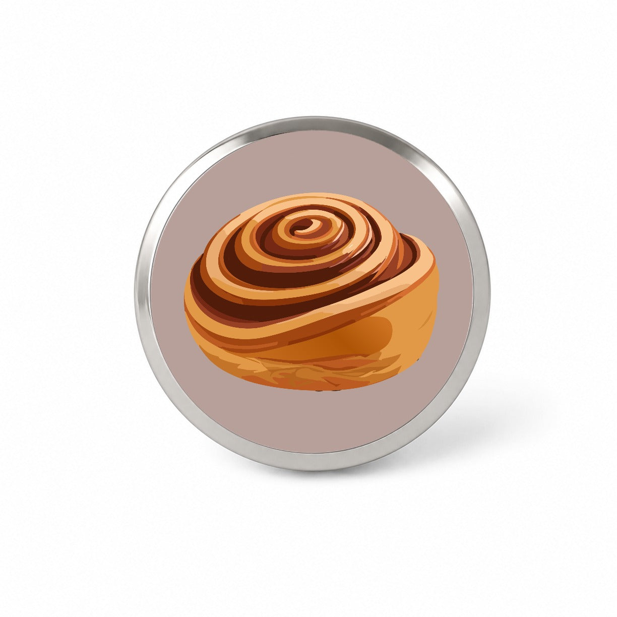 Cinnamon Roll Bun Novelty Hat Backpack Lapel Pin